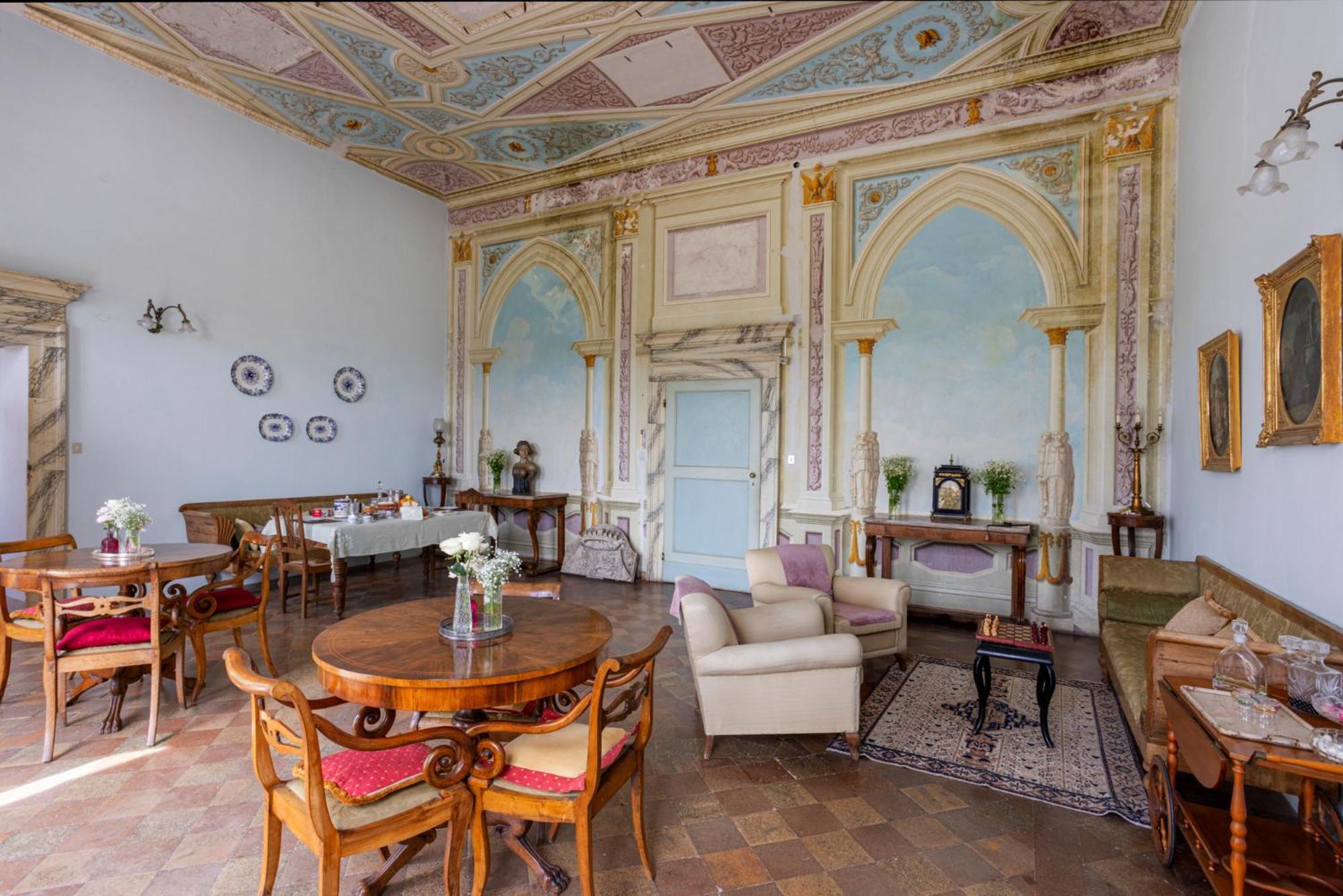 B&B In An 1800S Frescoed Villa With Panoramic Solarium And Historic Park - Villa Mastrangelo Colli del Tronto Luaran gambar